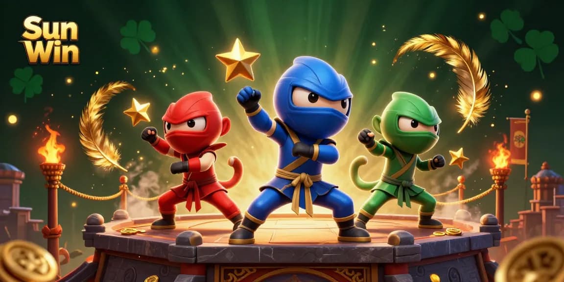 Engage in thrilling gameplay at Sun Win with vibrant characters amid explosive casino action.