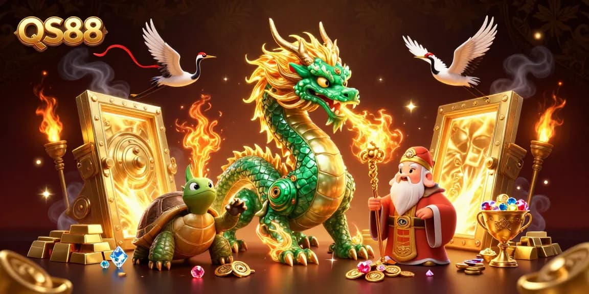 Experience thrilling games with QS88's mesmerizing 3D illustrations of luck and fortune