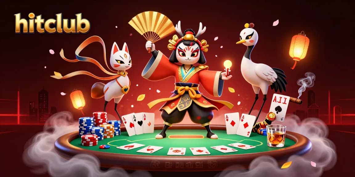 Engage with hitclub through an exciting poker scene rich in visual detail.