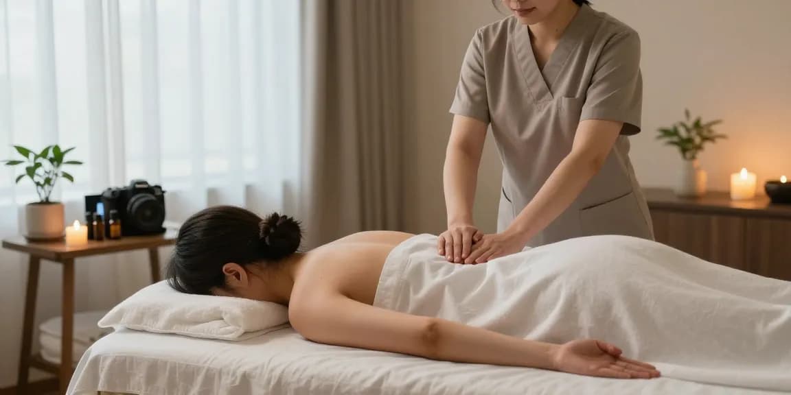 Experience rejuvenating 하남출장안마 in a calming massage therapy room with essential oils and soft ambiance.