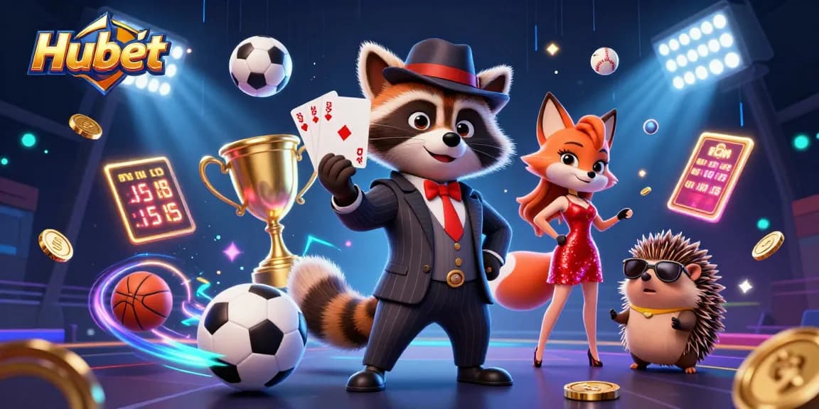 Hubet allows players to experience thrilling sports betting with vibrant casino animation.
