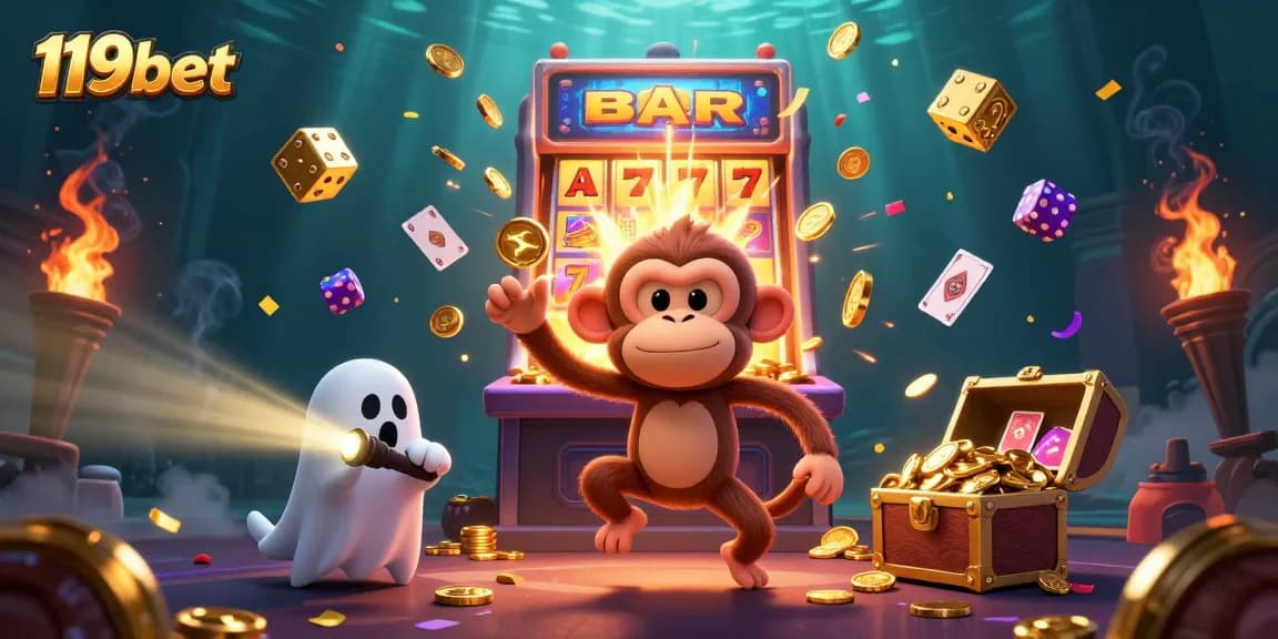 Experience thrilling gameplay with 119bet, showcasing an exciting online casino atmosphere full of action.
