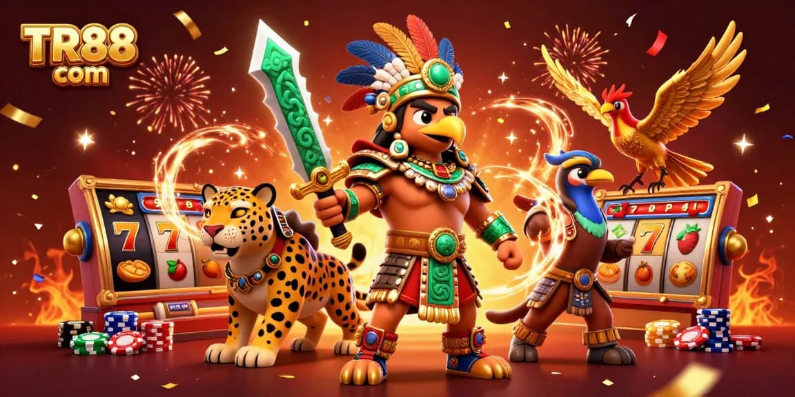 Experience thrilling slots action with TR88 com featuring dazzling warriors and vibrant game symbols