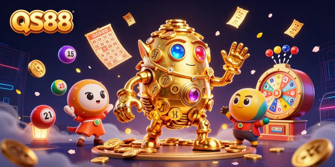 Experience winning with QS88's captivating lottery and casino action, featuring exciting gaming elements.