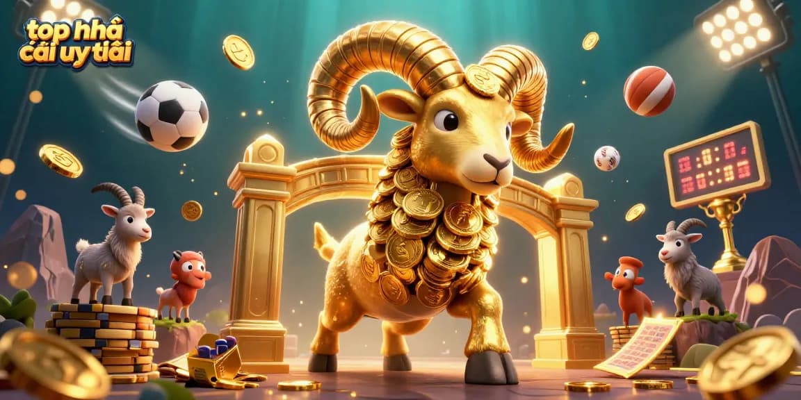 Experience the excitement of top nhà cái uy tín through dynamic sports betting elements and vibrant characters in action.