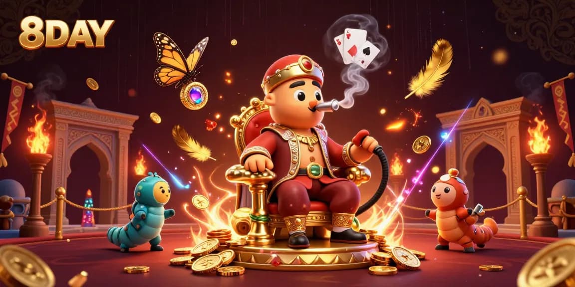 Experience thrilling gameplay at 8DAY's exciting online casino with dynamic characters and vibrant visuals.