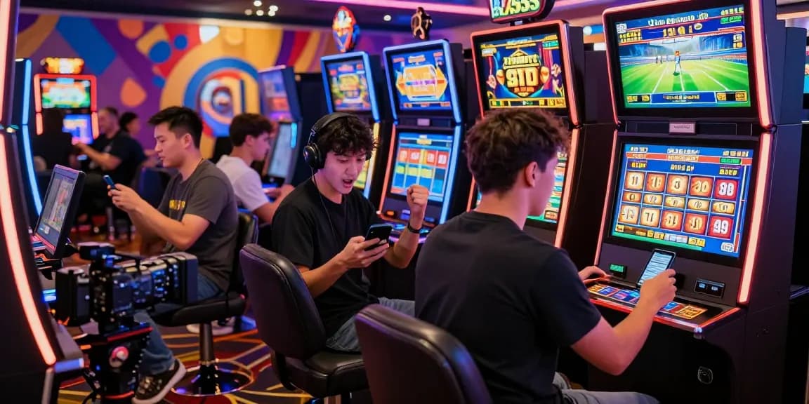 Exciting online gambling scene featuring players enjoying casino games and sports betting on BL555.