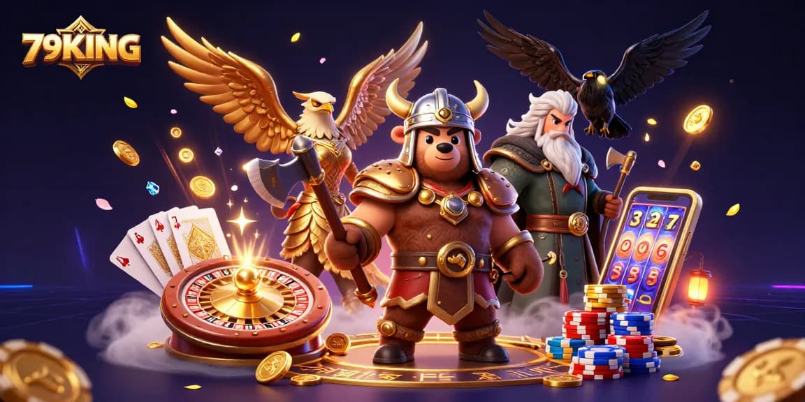 Bet on exciting wins with 79KING's vibrant online casino scene featuring amazing characters.
