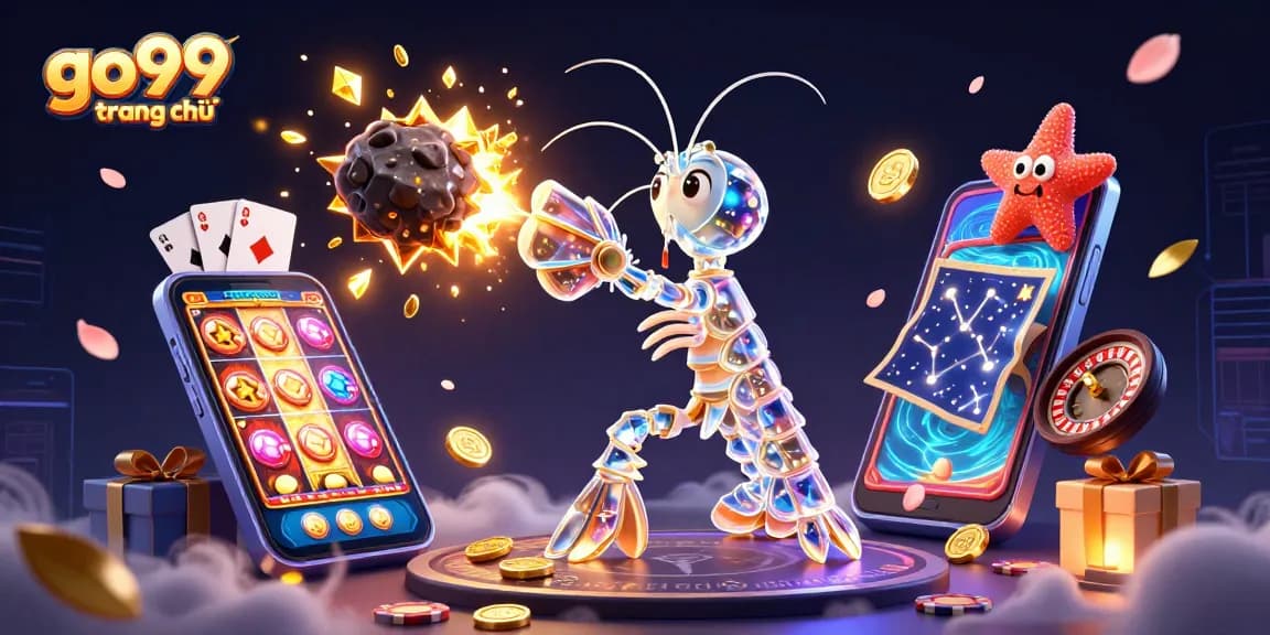 Experience the thrill of go99 trang chủ with vibrant illustrations, golden treasures, and exciting game elements.