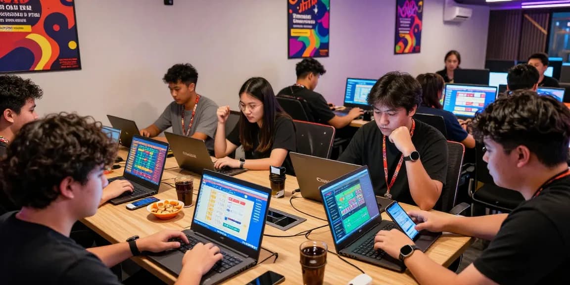 Players enjoying Bandar Togel 4D Resmi Togel88 in a vibrant gaming lounge, immersed in strategy and excitement.