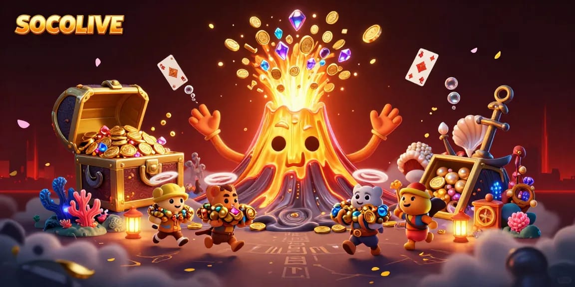 SOCOLIVE enhances your betting experience with live-action, treasure-filled animated visuals.