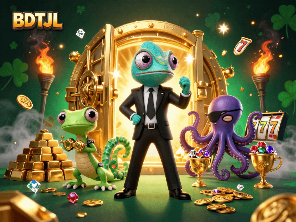 Experience excitement at BDTJL with a thrilling scene of secret agents and treasures from the casino world.