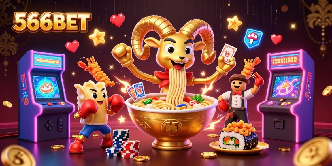 Experience the exciting world of 566BET with vibrant 3D casino characters and engaging game elements in action.