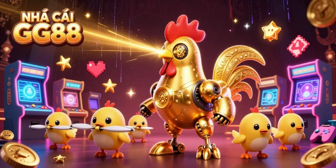 Engage with thrilling action at NHÀ CÁI GG88 featuring colorful gambling elements and dynamic characters.