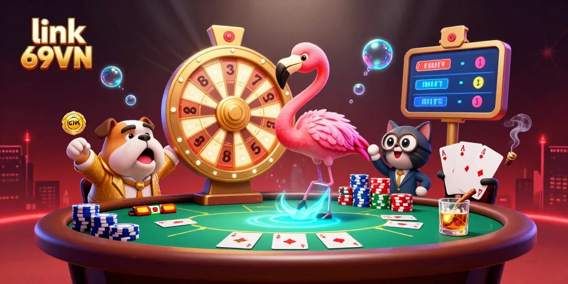 Engage with link 69VN's thrilling casino experience featuring game characters and rewards.