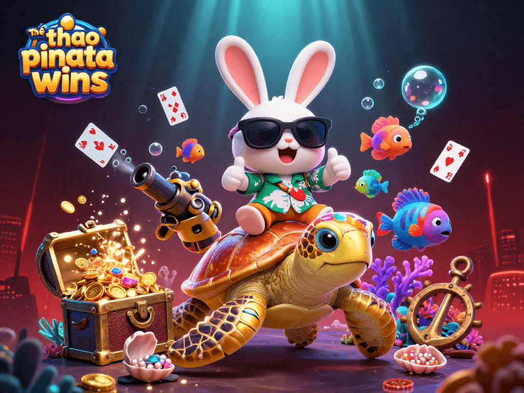 Engage in Thể thao pinata wins with thrilling gameplay elements amidst a vibrant cartoon scene.