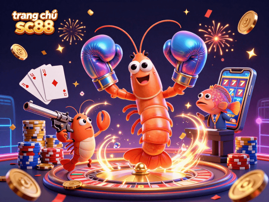 Engage in thrilling casino adventures with trang chủ sc88's vibrant 3D party featuring lively sea creatures and colorful elements.