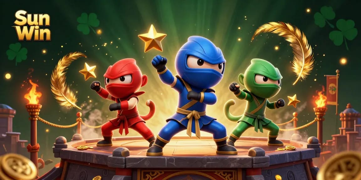 Engage in thrilling gameplay at Sun Win with vibrant characters amid explosive casino action.