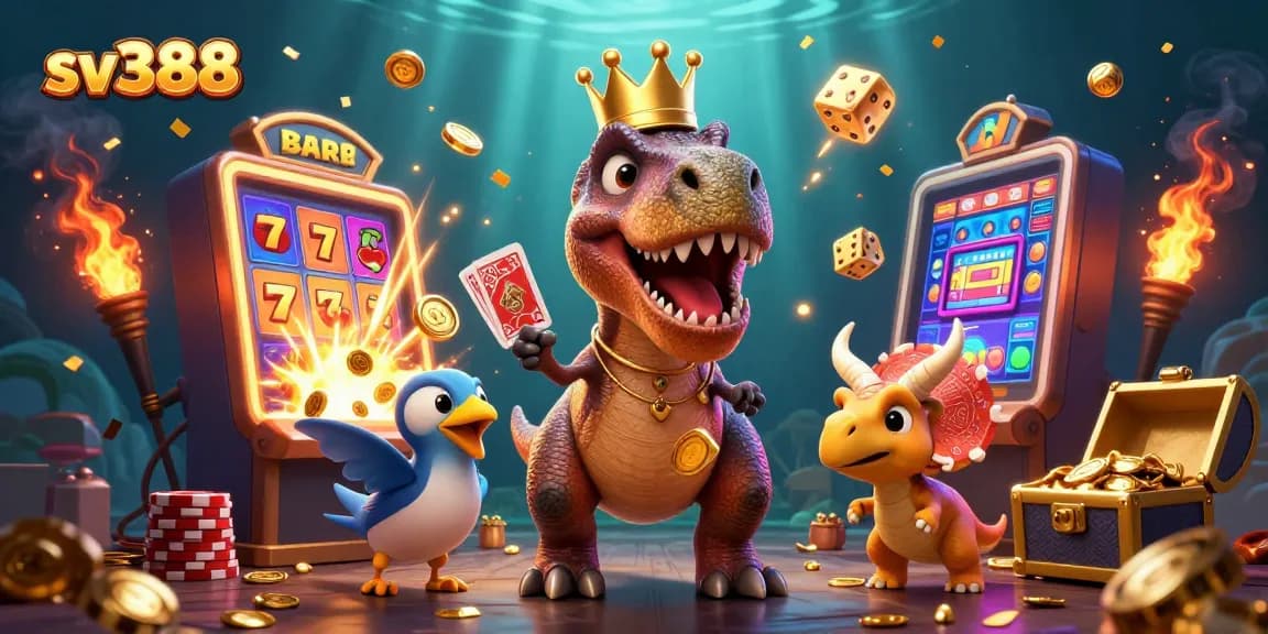 Engage in thrilling sv388 cockfighting action with vibrant 3D characters and jackpot excitement.
