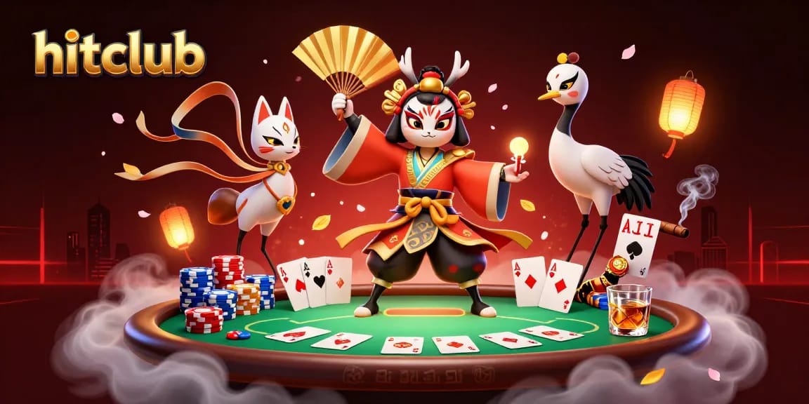 Engage with hitclub through an exciting poker scene rich in visual detail.