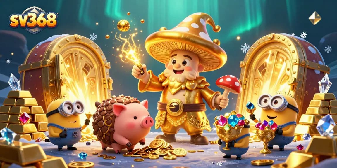 Engage with sv368, the premier online casino, amidst a magical scene of treasure, adventure, and excitement.