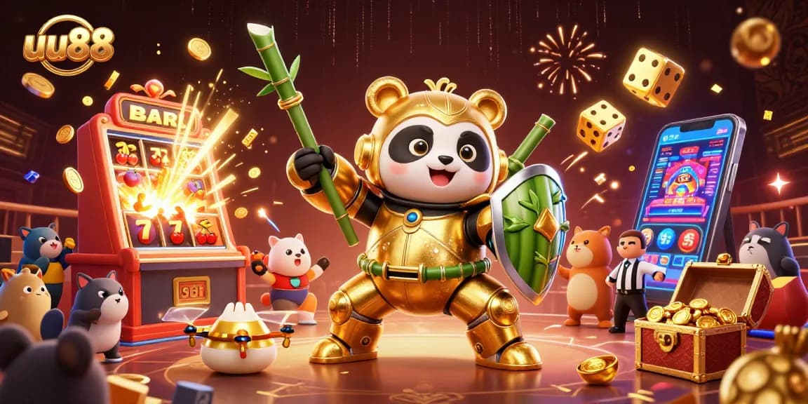 Experience thrilling betting action with uu88 in a vibrant 3D casino scene filled with excitement.
