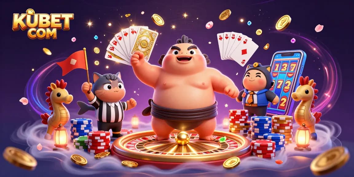 Experience thrilling gameplay at KUBET COM with vibrant 3D characters and casino elements!