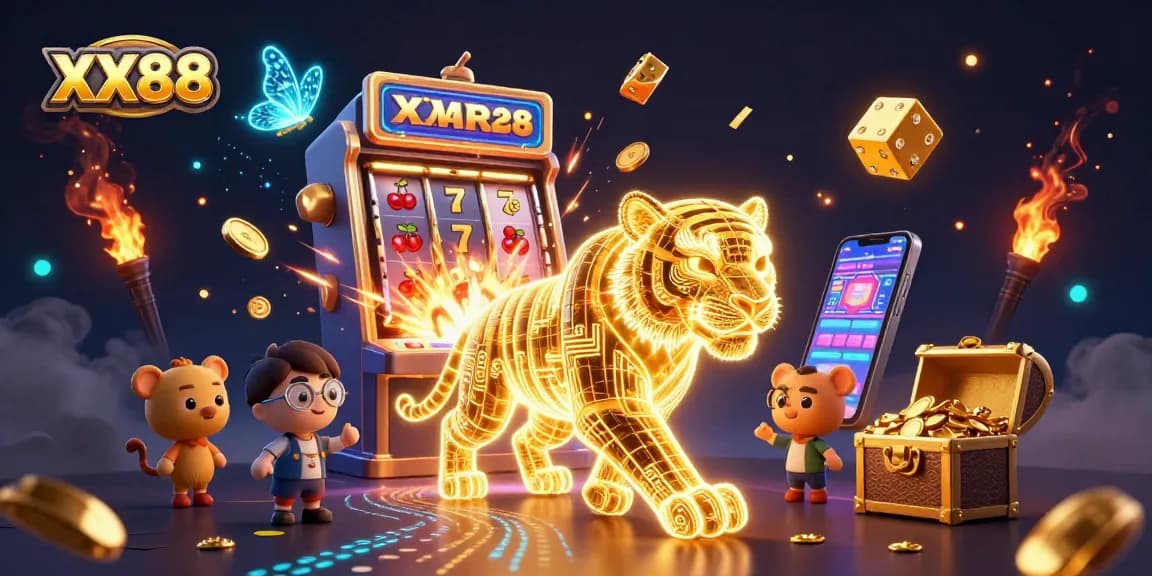Experience thrilling slots and gaming at XX88 with golden tiger and jackpot excitement.