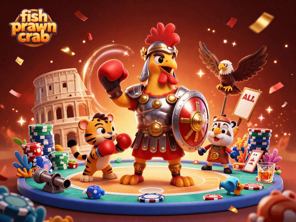 Experience fish prawn crab in a vibrant fish shooting game scene filled with excitement and energy.