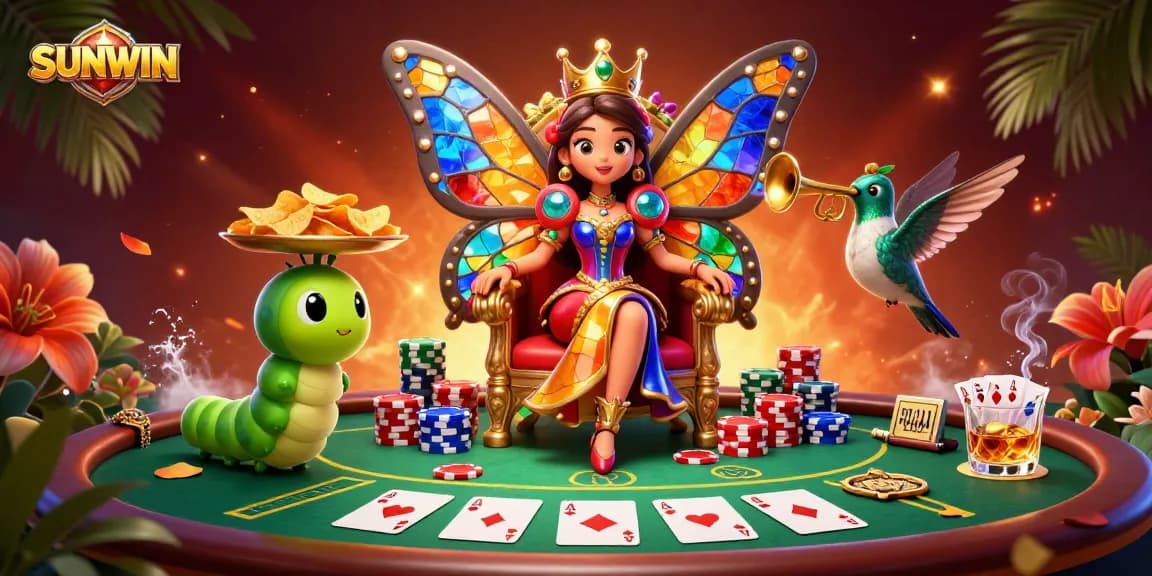 SUNWIN offers thrilling gambling adventures with vibrant characters and exciting poker elements.