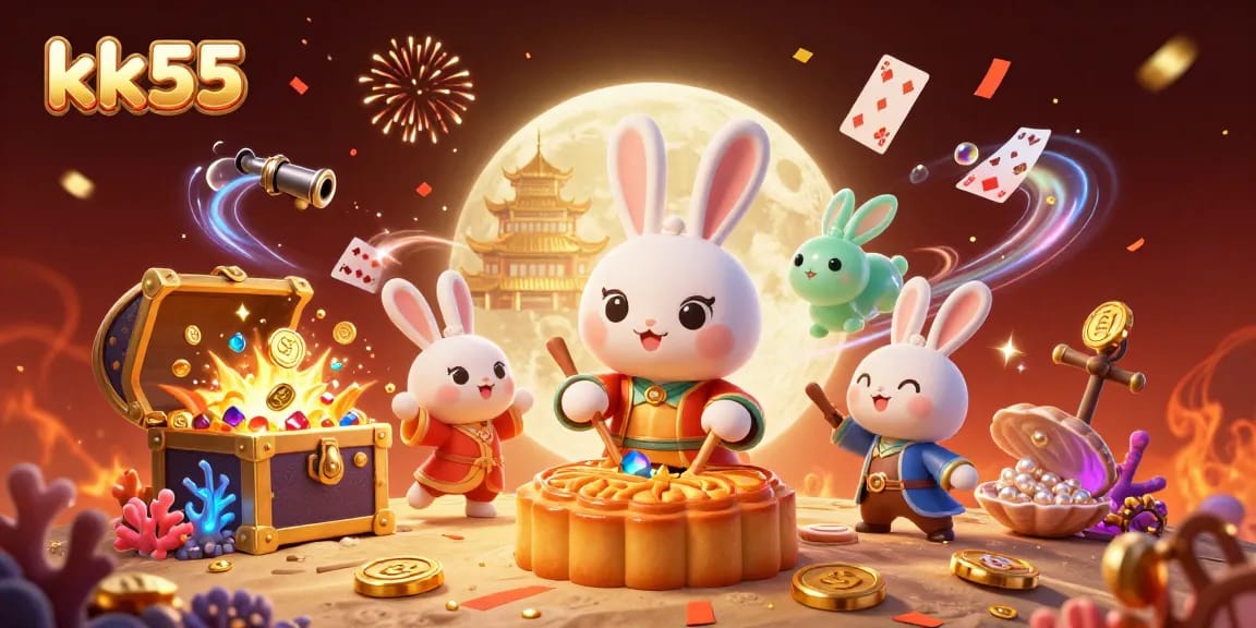 Experience thrilling gameplay at kk55 with vibrant 3D casino elements and characters.
