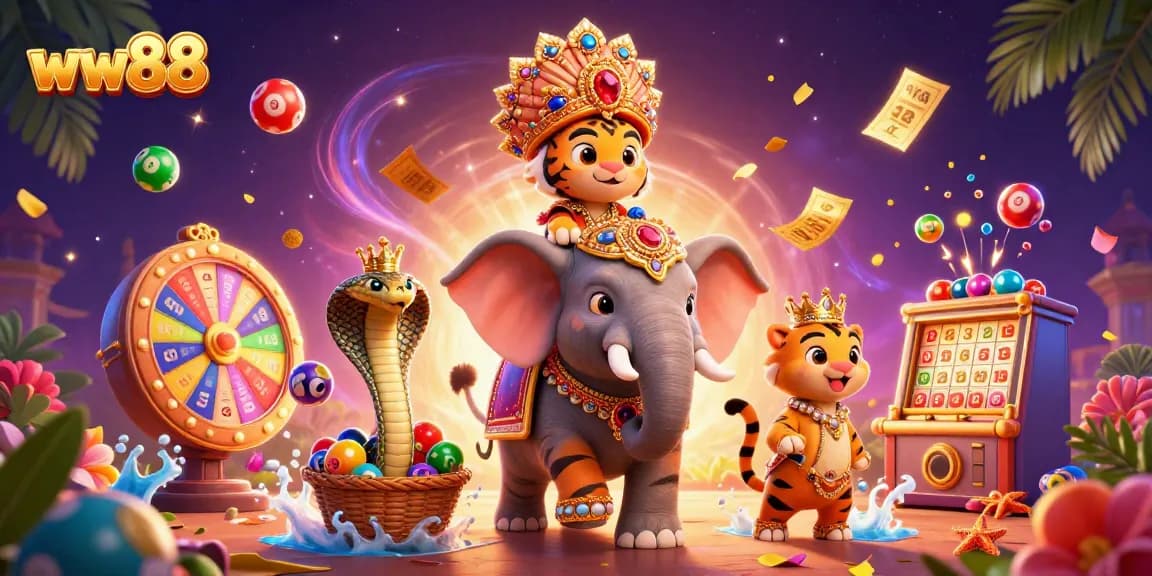 Explore the dynamic world of ww88 casino gaming with vibrant illustrated characters and elements.