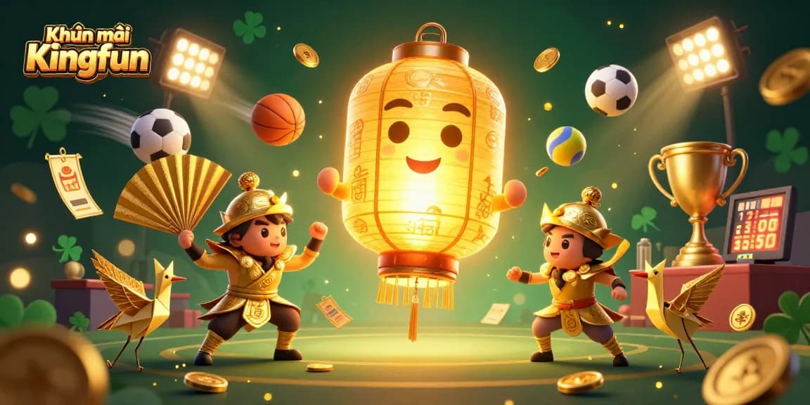 Play and win big with Khuyến mãi Kingfun's exciting promotions and rewards for gamblers, featuring vibrant casino elements.