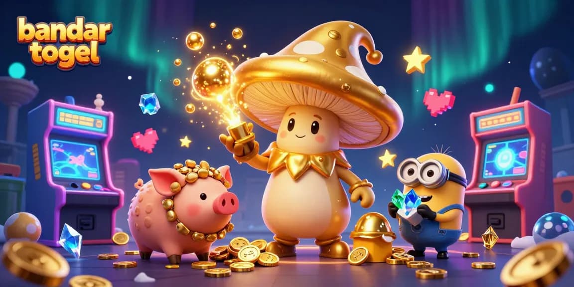Engage in thrilling bandar togel action with enchanted characters and casino elements bursting with color.