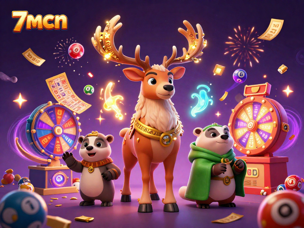 Engage with 7mcn's exciting gameplay featuring colorful lottery dynamics and mythical characters.