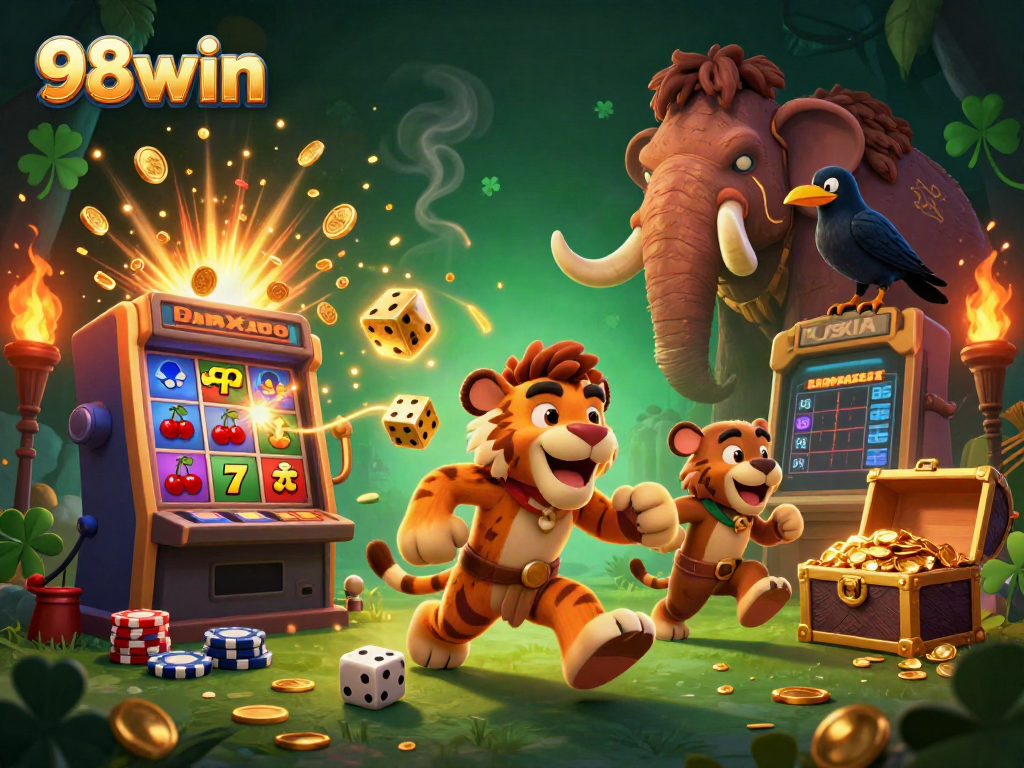 Play thrilling casino games with 98win; enjoy a vibrant scene of excitement and luck.