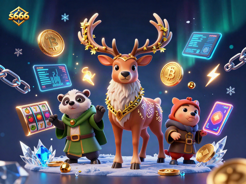 Engage with s666 by spinning lucky 7s and Bitcoin amidst a magical casino scene.