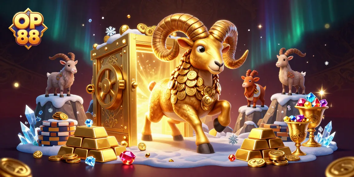 Experience thrilling gameplay with OP 88 as golden treasures and ram symbols arise!