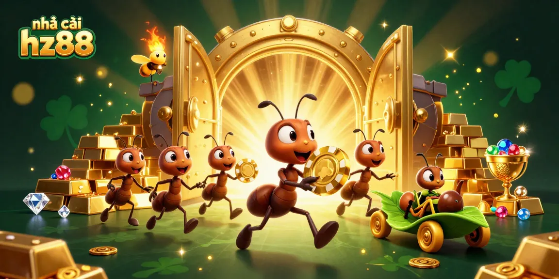 Engage with nhà cái hz88 by witnessing the thrilling heist of ants carrying a massive poker chip.