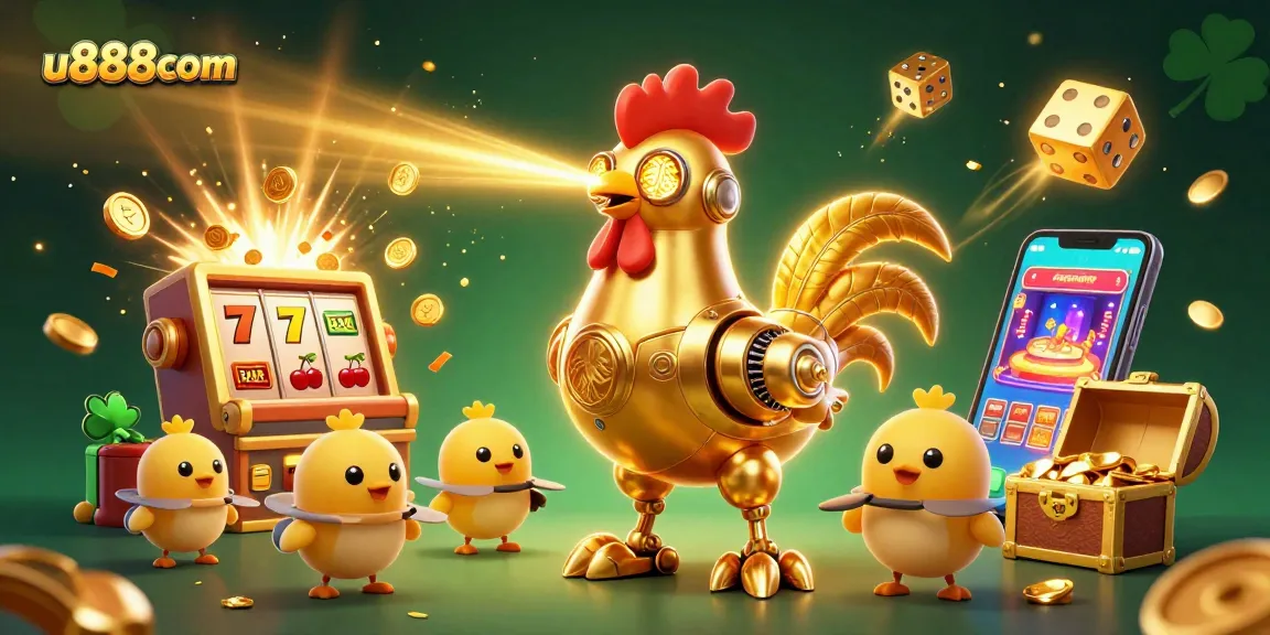 Win big with u888com's roaring luck, featuring vibrant casino themes and characters.