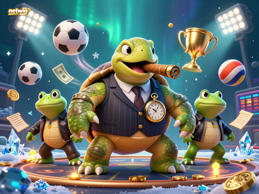 Experience the excitement of gaming with the netwin app, featuring vibrant characters and dynamic sports elements.