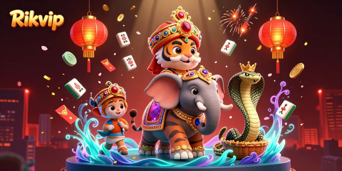 Engage with thrilling casino games at Rikvip featuring vibrant characters and dynamic elements.