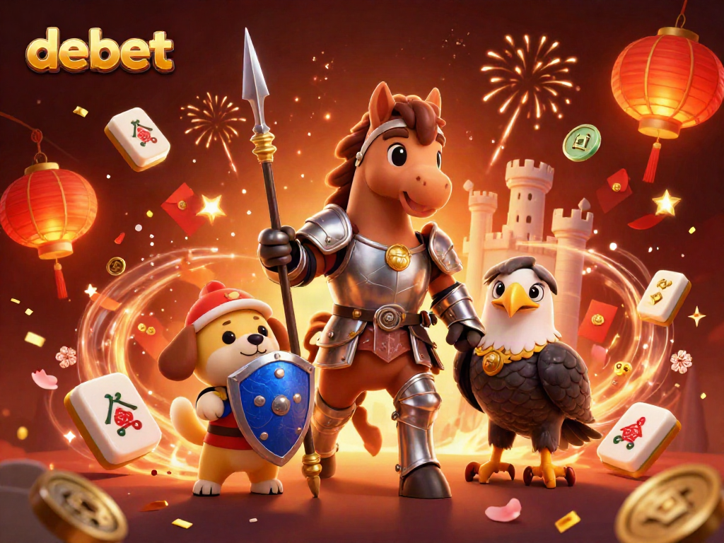 Experience thrilling gaming adventures with debet in this vibrant casino scene.