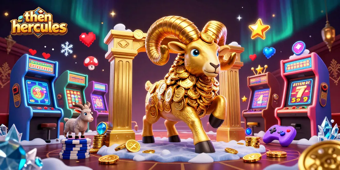 Engage with thần hercules in an exciting casino setting with vibrant arcade game elements.