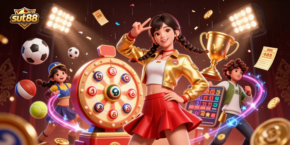 Play games at sut88 with glamorous characters in a vibrant casino scene filled with excitement.