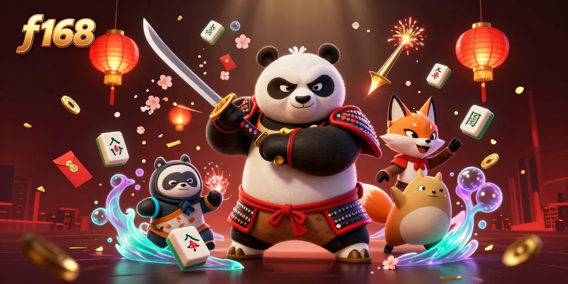 Engage with f168's thrilling gaming world, featuring vibrant casino characters and enchanting visuals.