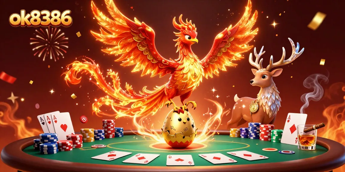 Engage with thrilling experiences at ok8386, featuring a vibrant casino illustration with dynamic game elements.