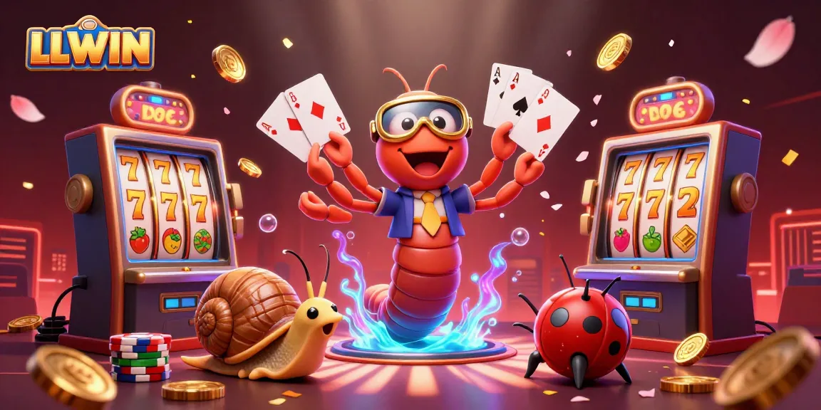 Engage with LLWIN's exquisite 3D illustration showcasing a luxury casino atmosphere filled with excitement and vibrant gaming elements.