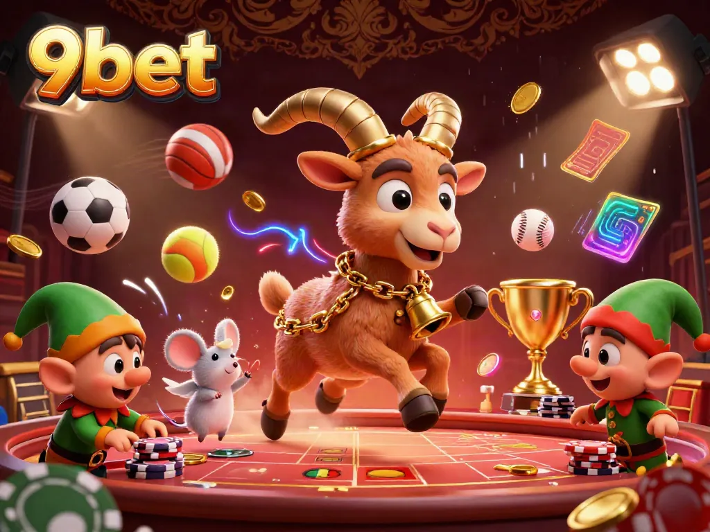 Engage in thrilling games at the festive 9bet casino featuring Krampus and playful characters.