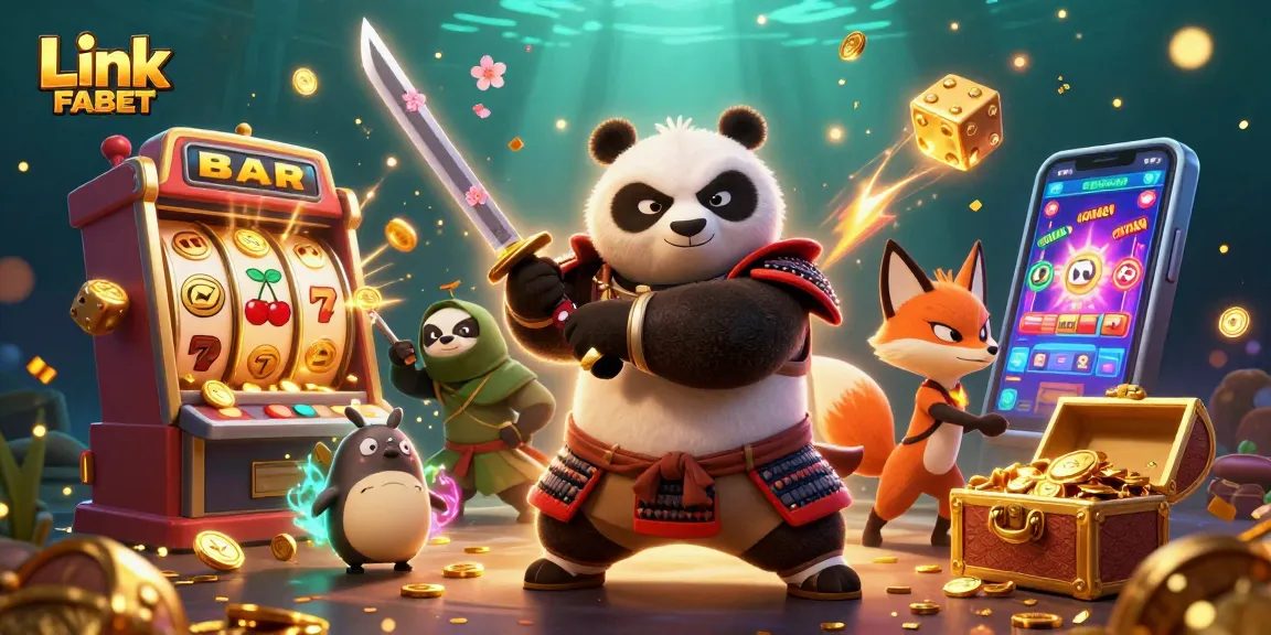 Engage with thrilling games at Link FABET featuring vibrant 3D characters and a jackpot explosion.